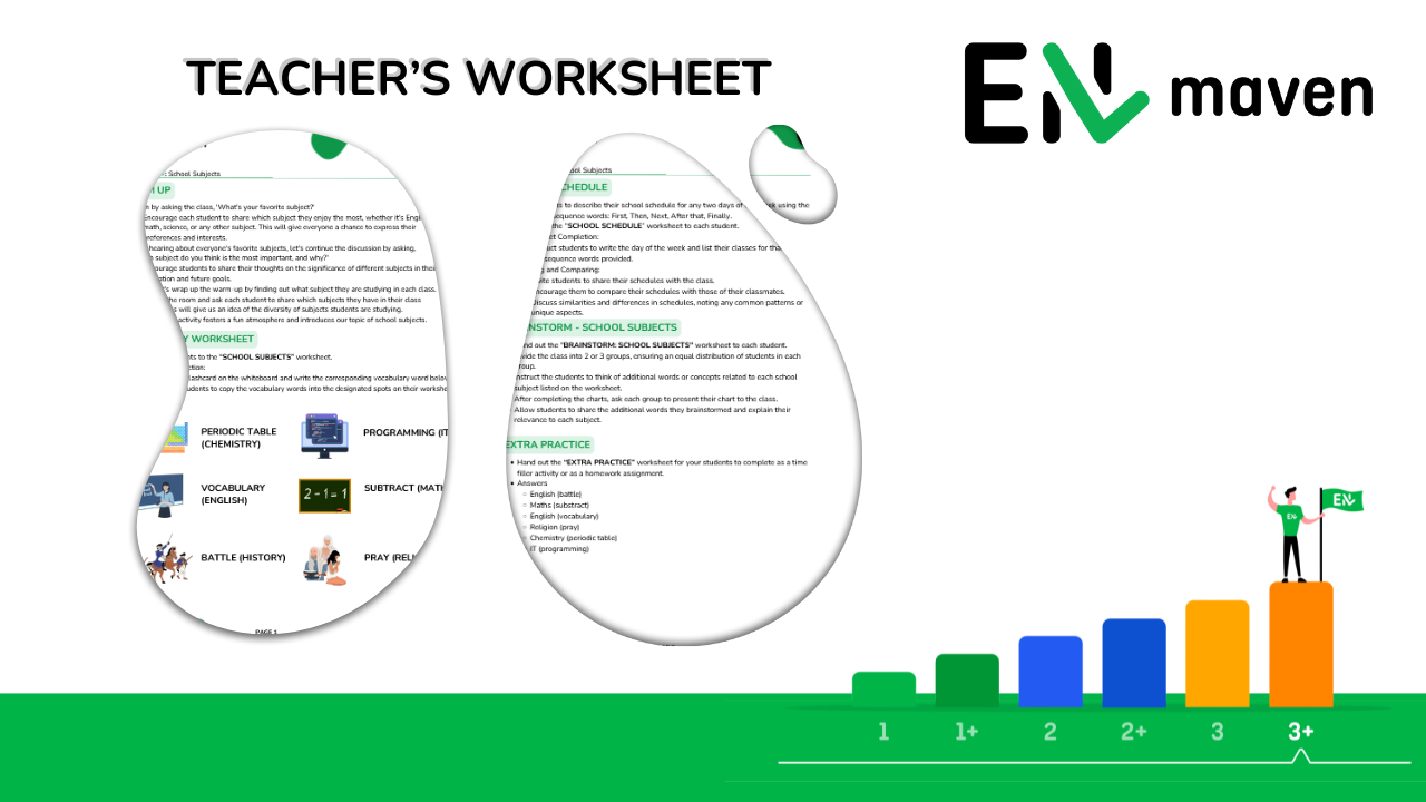 SCHOOL SUBJECTS - LESSON 18 - Image 4
